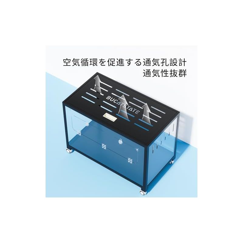 BUCATSTATE メタルケージ 80cm +トイレ+滑車 BUCATSTATE Metal Small Animal Cage 2.0