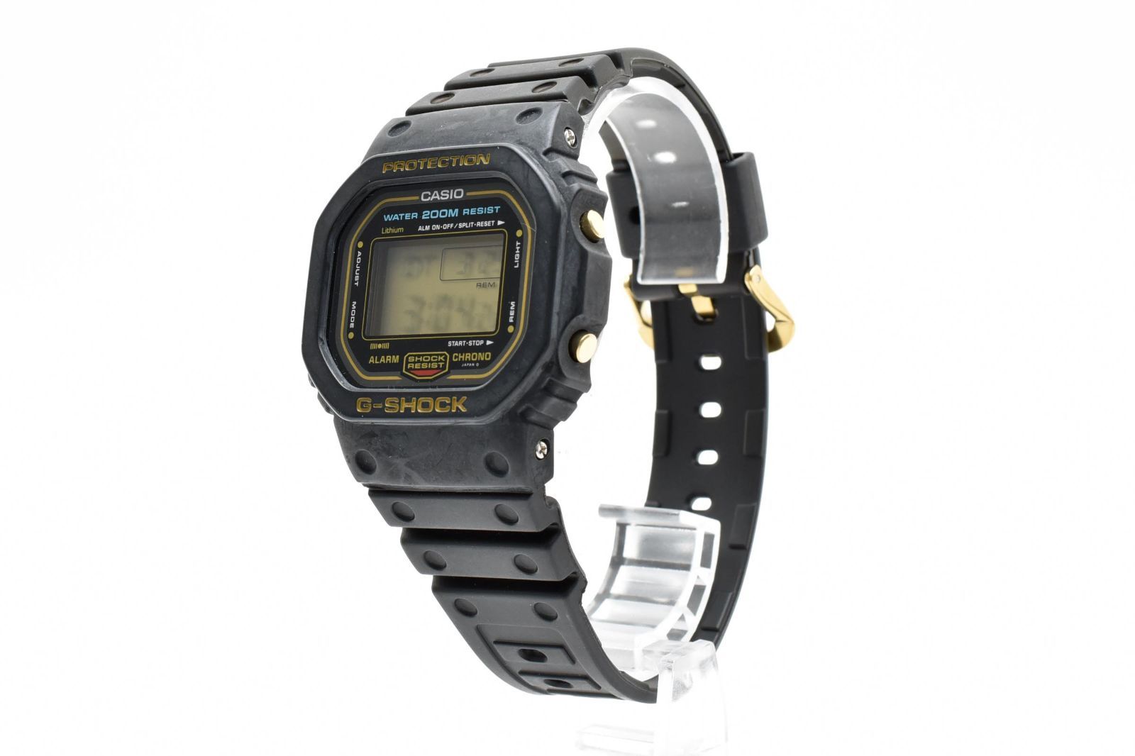 返品保証】☆良品☆ カシオ G-SHOCK DW-5600C-9V 901 ゴールド液晶