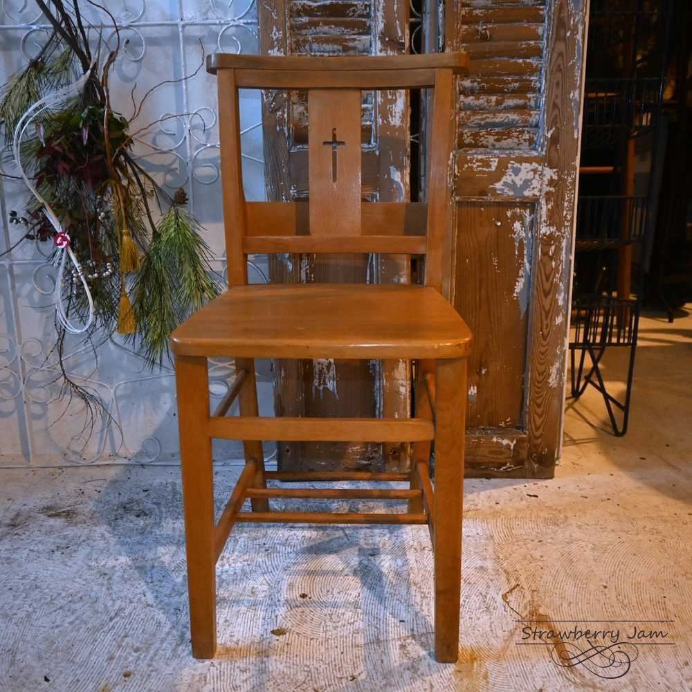 L3705-14-2 英国アンティーク チャーチチェア ヴィクトリアン