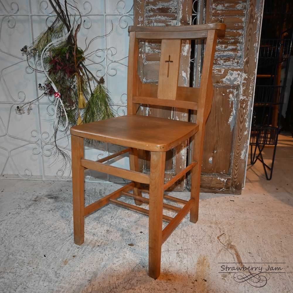 L3705-14-2 英国アンティーク チャーチチェア ヴィクトリアン