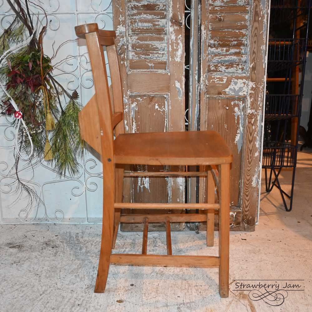 L3705-14-2 英国アンティーク チャーチチェア ヴィクトリアン