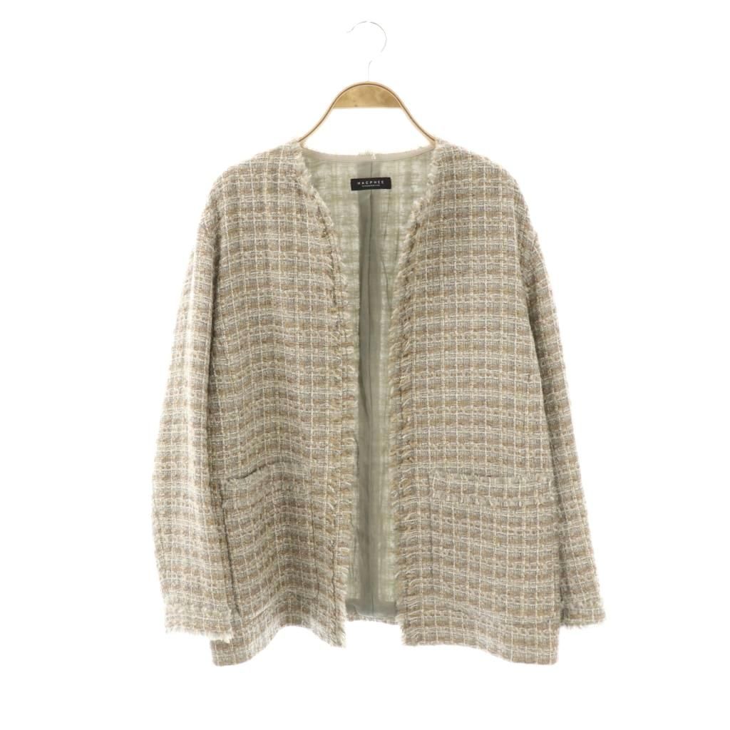 マカフィー MACPHEE トゥモローランド ラメツイードジャケット 36