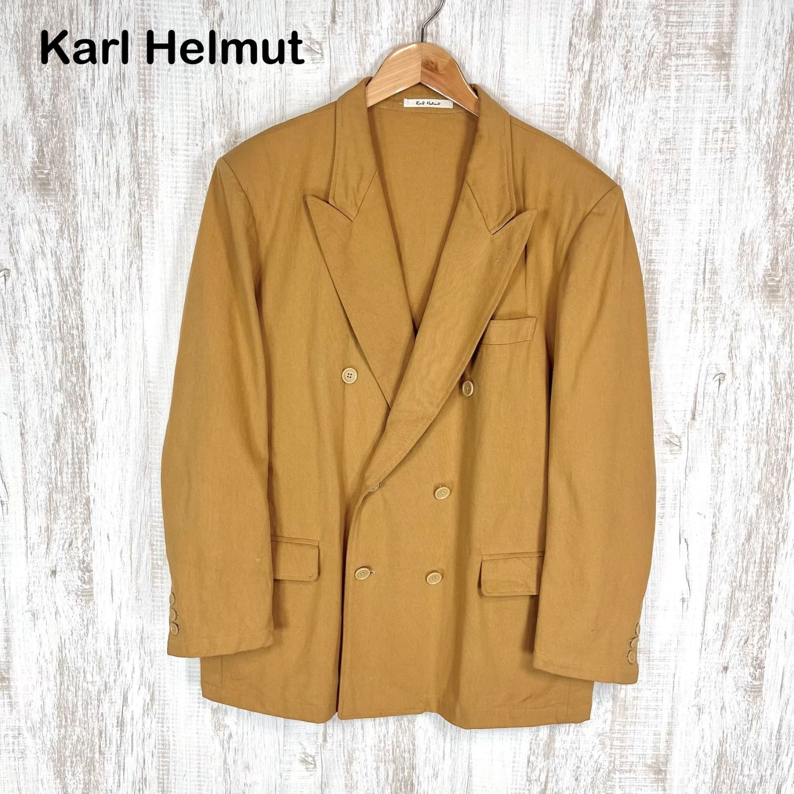 Karl Helmut カールヘルム ピンクハウス バックロゴプリント ダブル