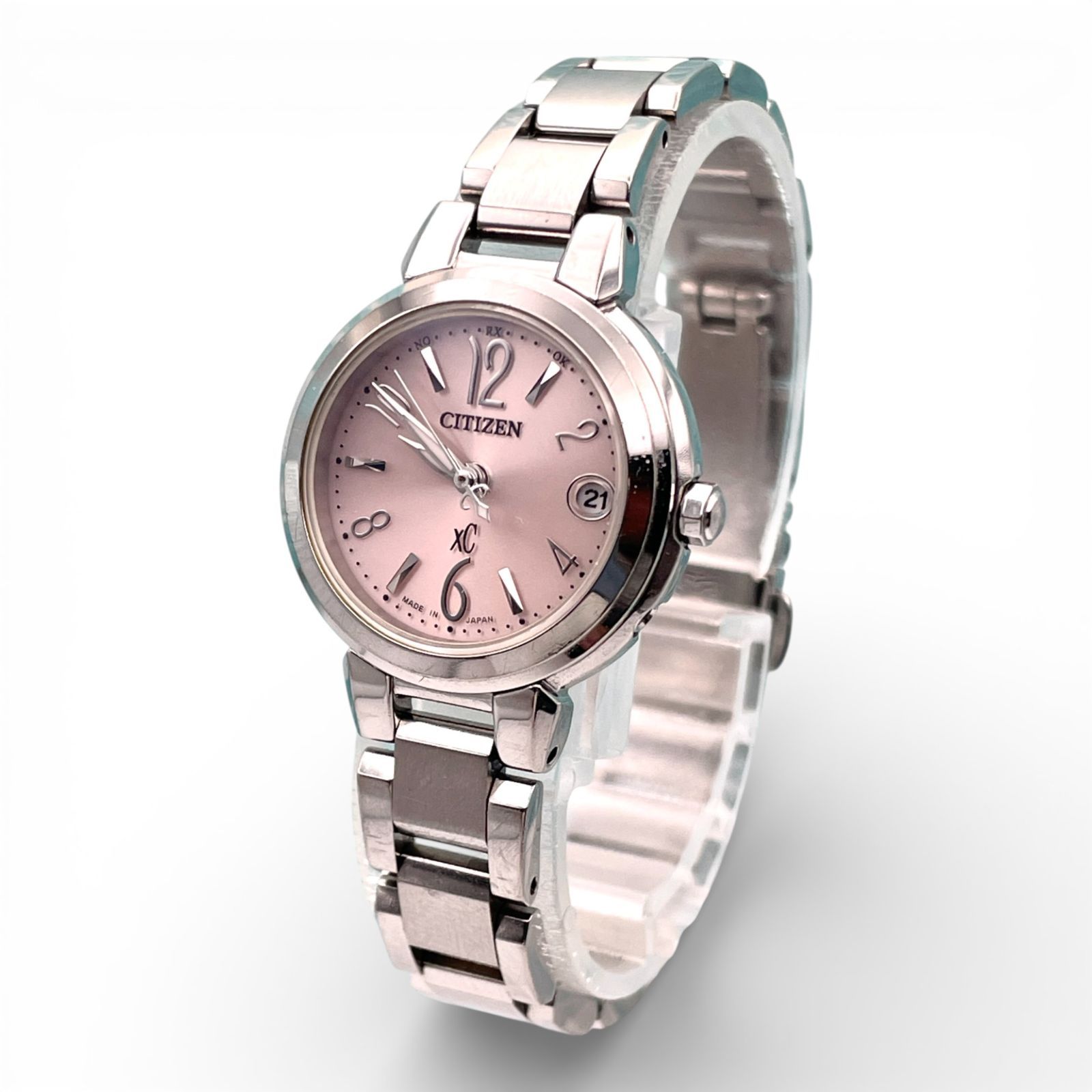 稼働・美品】CITIZEN シチズン xC クロスシー H058ピンク文字盤 美品