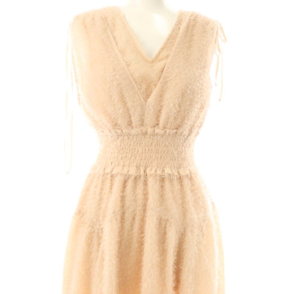 リリーブラウン Lily Brown 25SS フリンジジャガードシャーリング