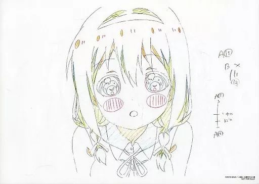 中古】原画イラストボード ゆるゆり さん☆ハイ! 複製原画セット きゃ
