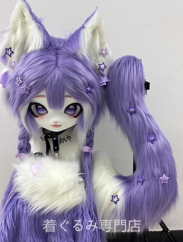 着ぐるみ ケモノ体 フルスーツ セット 全頭ヘッド ファースーツ