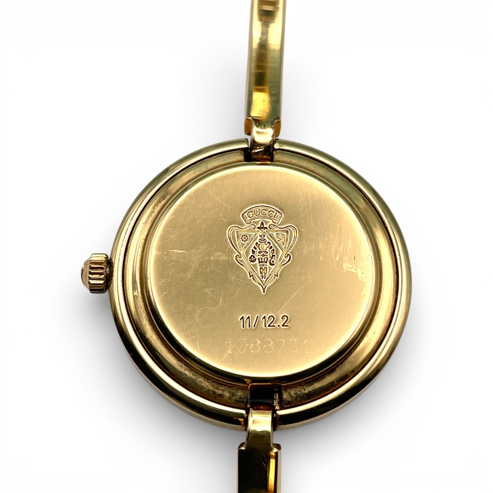 美品□稼働 GUCCI グッチ 11/12.2 バングル ウォッチ ヴィンテージ