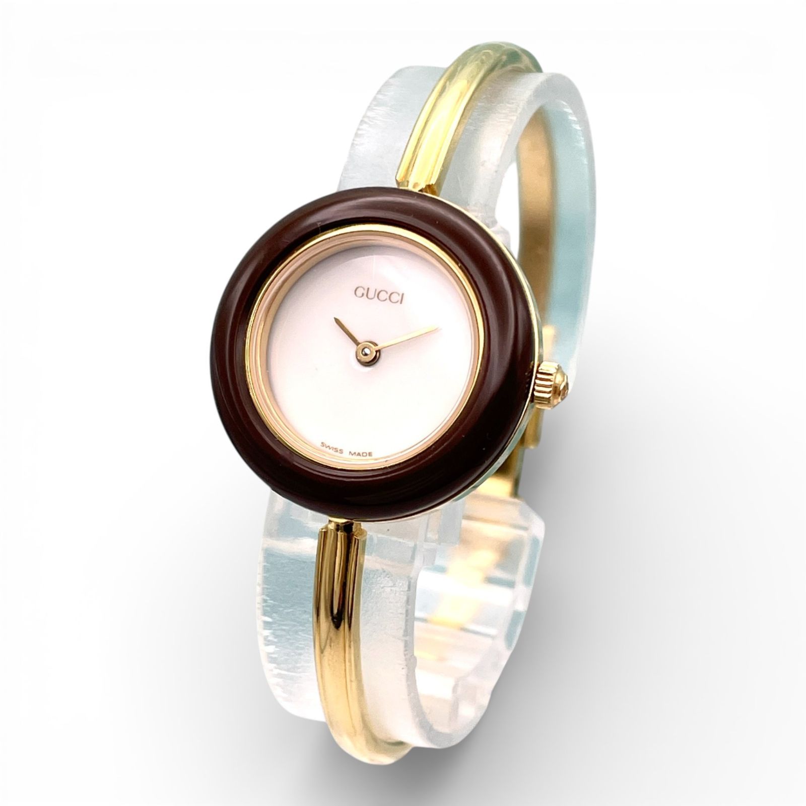美品□稼働 GUCCI グッチ 11/12.2 バングル ウォッチ ヴィンテージ