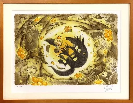 中古】原画イラストボード 付属品付)『嘘つき姫と盲目王子』原画展