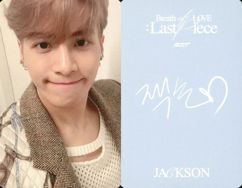中古】ｺﾚｸｼｮﾝｶｰﾄﾞ(男性) GOT7/Jackson(ジャクソン)/裏面印刷サイン入り