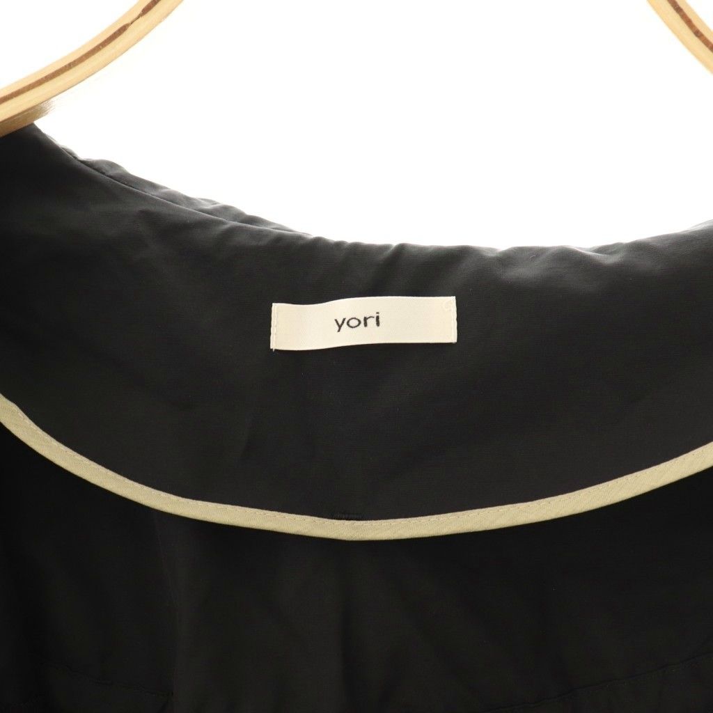 ヨリ yori バックギャザージップアップ撥水パーカー ジャンパー F