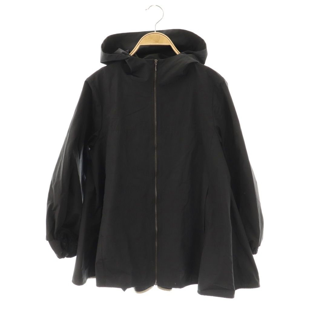 ヨリ yori バックギャザージップアップ撥水パーカー ジャンパー F
