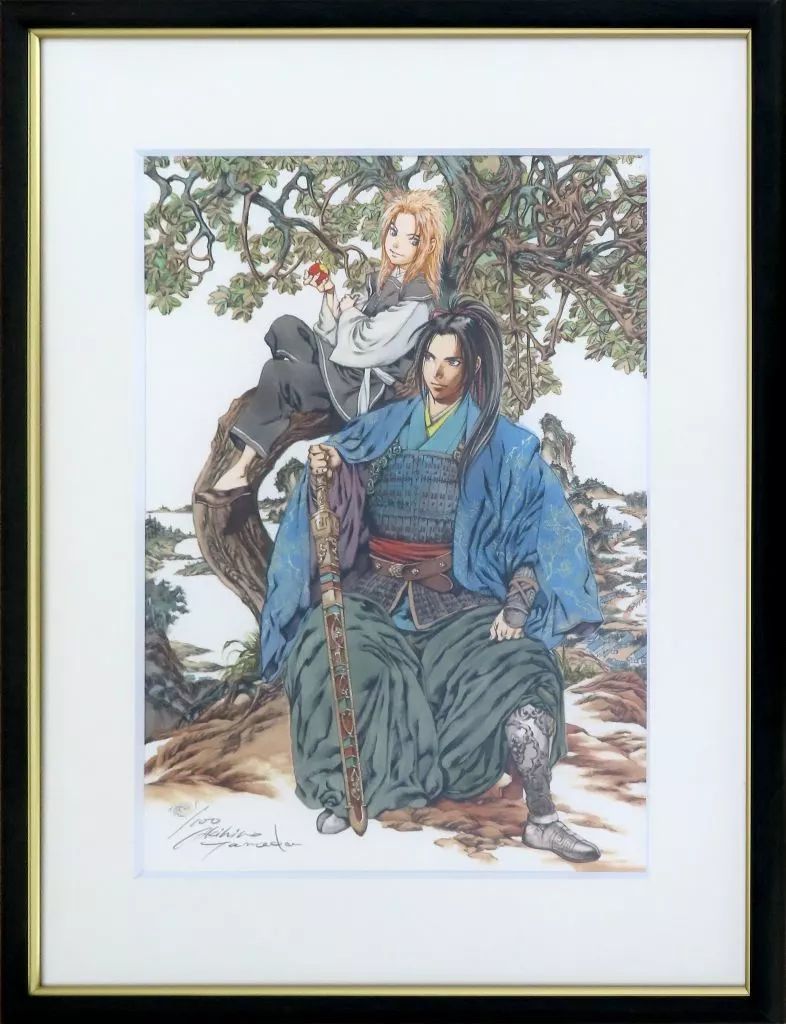 十二国記 山田章博 直筆サイン付 複製原画 「黄昏の岸 暁の天」 中古】原画イラストボード 付属品付)『十二国記』 山田章博 直筆サイン