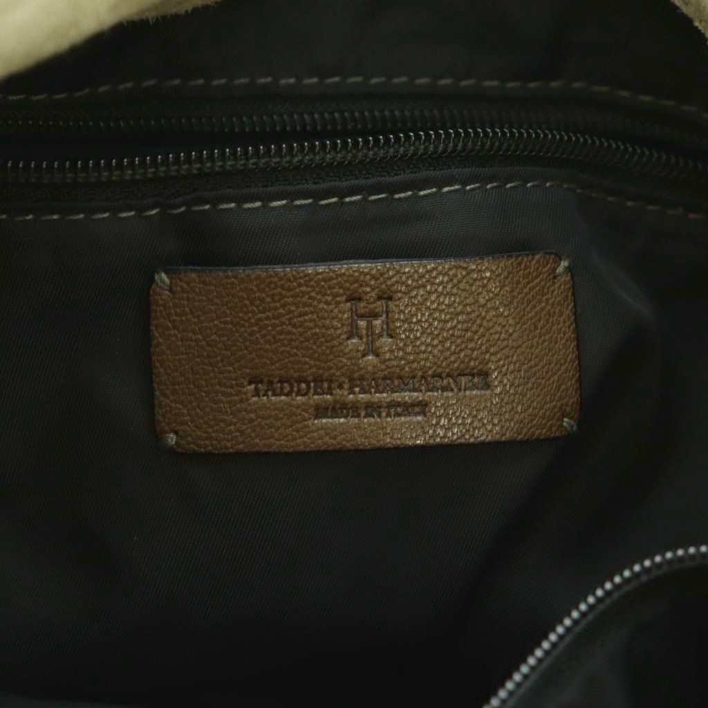 【中古】タディハーマニー TADDEI HARMARNEE トートバッグ スエード ライトベージュ /MI ■OS ■AD レディース タディハーマニー TADDEI HARMARNEE トートバッグ スエード ライト