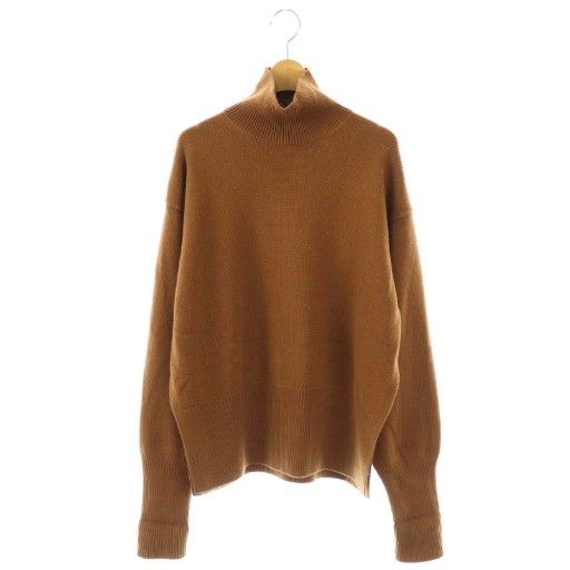 【中古】スタジオニコルソン スウールコットンタートルネックニット セーター 0 オレンジブラウン /DO ■OS スタジオニコルソン STUDIO NICHOLSON スウールコットンタートルネック