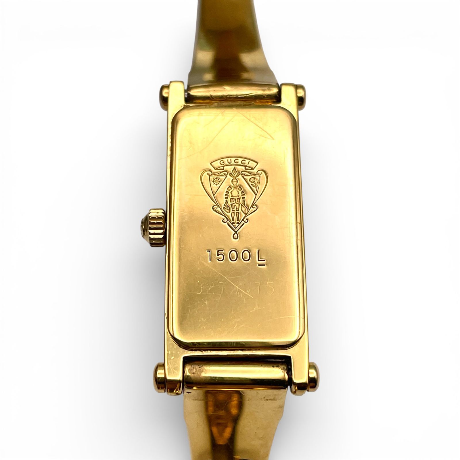 稼働□ GUCCI グッチ 1500L ゴールド ヴィンテージ レディース腕時計