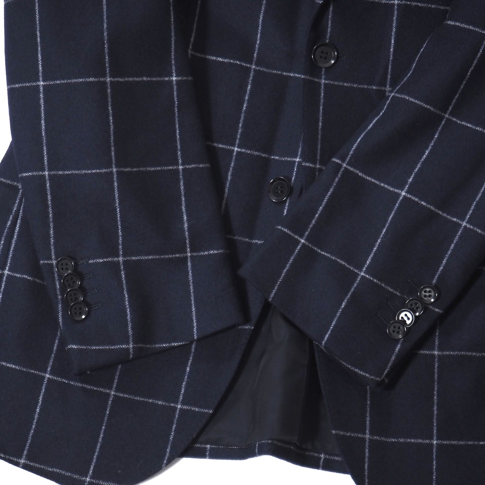 美品 リングジャケット ダブルコート 46 ネイビー