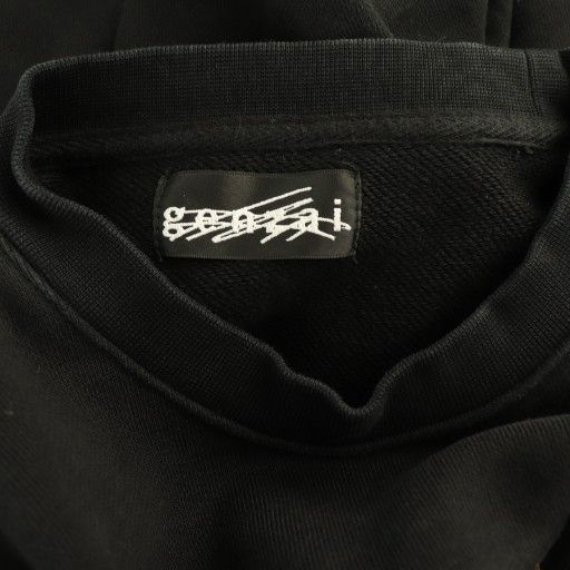 【中古】ヒステリックグラマー ×genzai Power Laser Sweat スウェット トレーナー 長袖 コットン F 黒 ヒステリックグラマー HYSTERIC GLAMOUR ×genzai Power Laser Sweat