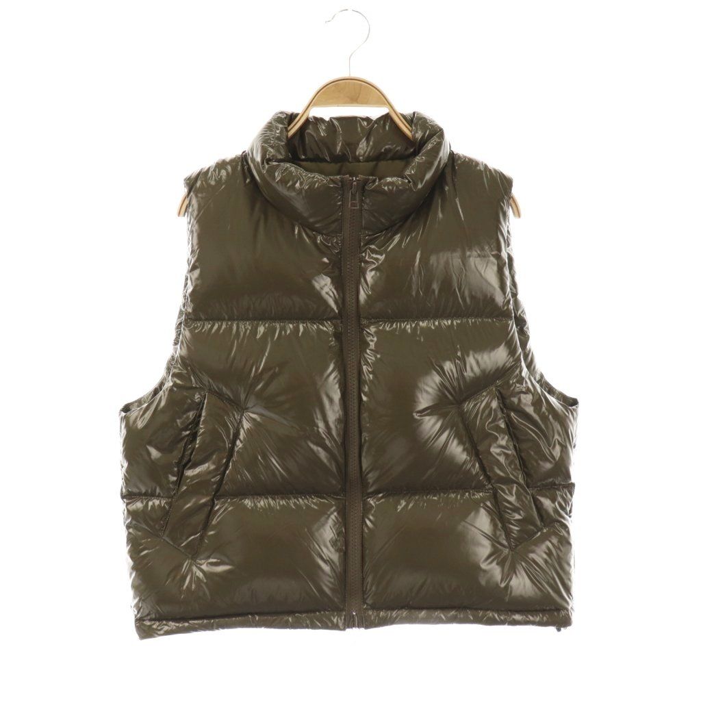 スピックアンドスパン 24AW グロッシーダウンベスト ジップアップ