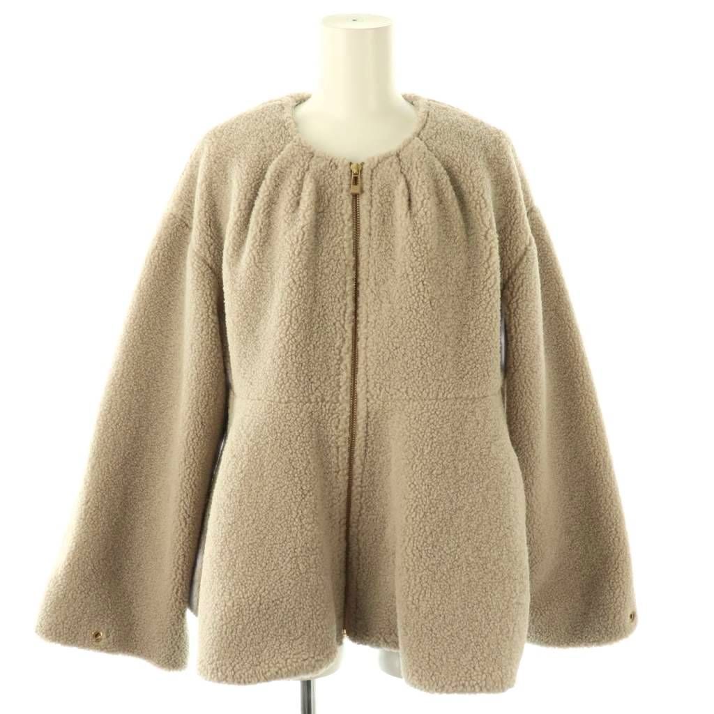 セルフォード CELFORD 23AW ボアペプラムジャケット ノーカラー