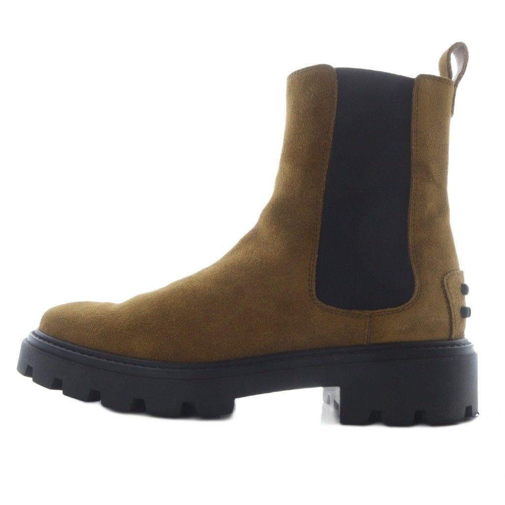 【中古】トッズ TOD'S for Ron Herman スエード サイドゴアブーツ ショート 37 茶 ブラウン /SR レディース トッズ TOD'S for Ron Herman スエード サイドゴアブーツ ショート 37