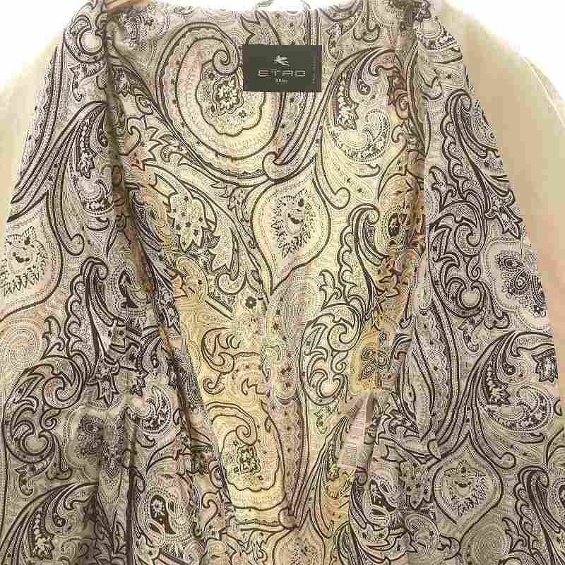 ETRO　裏地ペイズリー柄コーデュロイテーラードジャケットスーツ ETRO 裏地ペイズリー柄コーデュロイテーラードジャケットスーツ ETRO