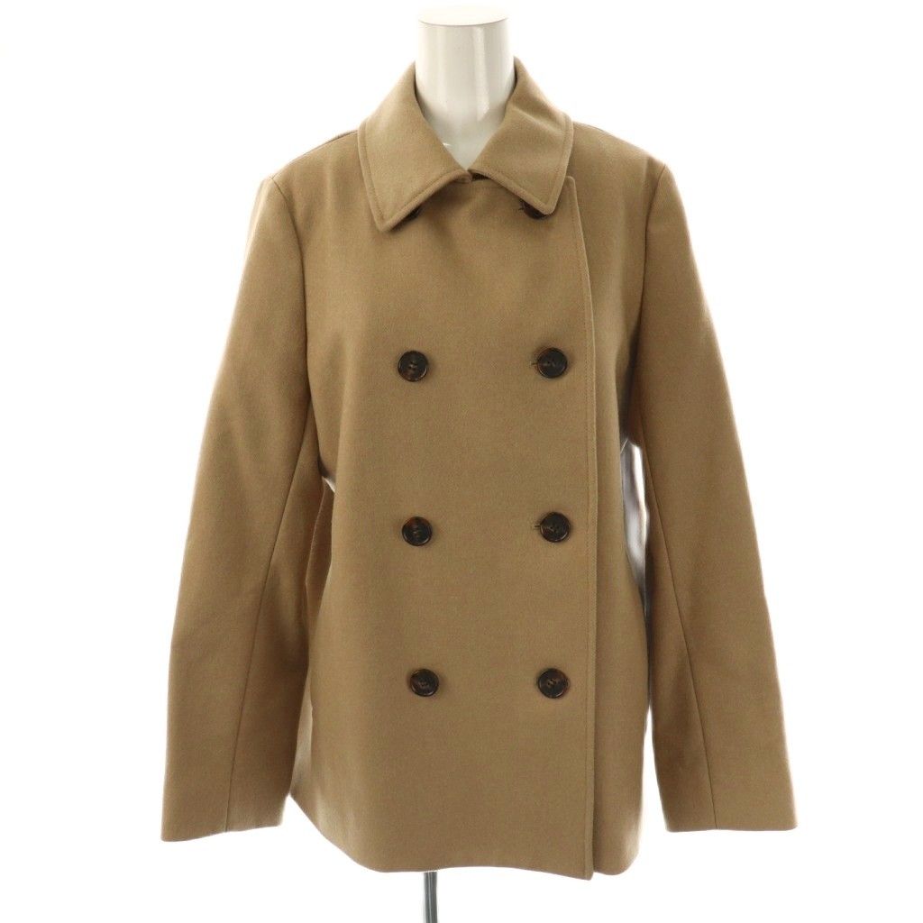 【中古】マッキントッシュ ロンドン MACKINTOSH LONDON ロゴライニングウールPコート ダブル 40 ベージュ /HK ■OS レディース マッキントッシュ ロンドン MACKINTOSH LONDON ロゴライニングウールP