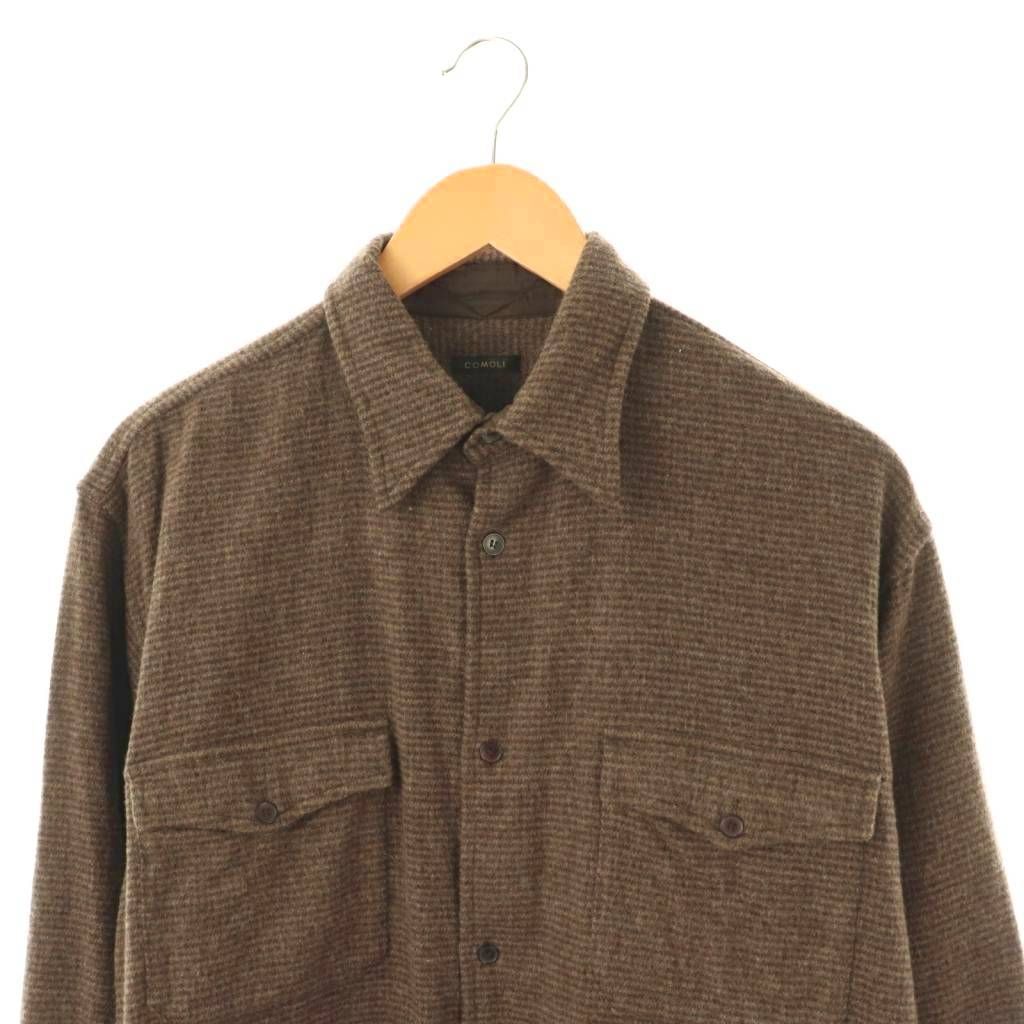 COMOLI / W/CSハウンドトゥースCPO (BROWN) COMOLI / W/CSハウンドトゥースCPO (BROWN) - TROUPE ONLINE SHOP