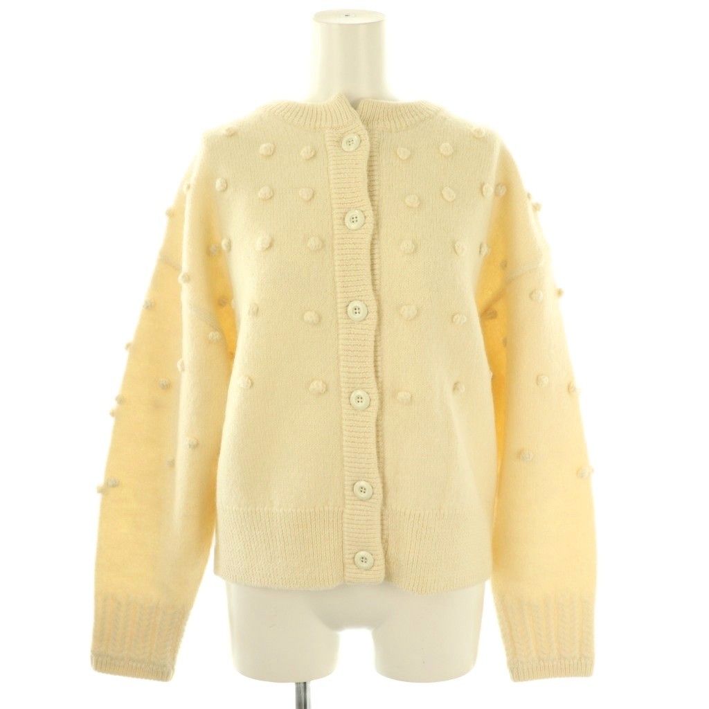 イエナ IENA sese ポンポンカーディガン ニット 38 アイボリー /ES