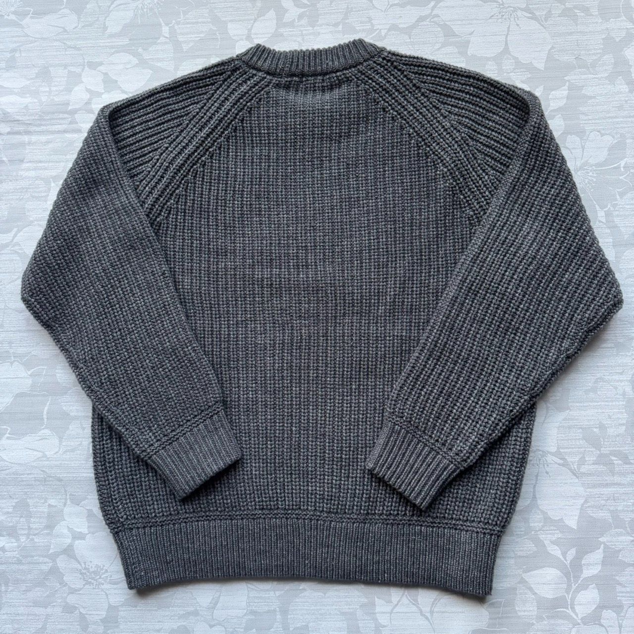 ユニクロ メンズ XL ラグラン クルーネック ニット セーター 