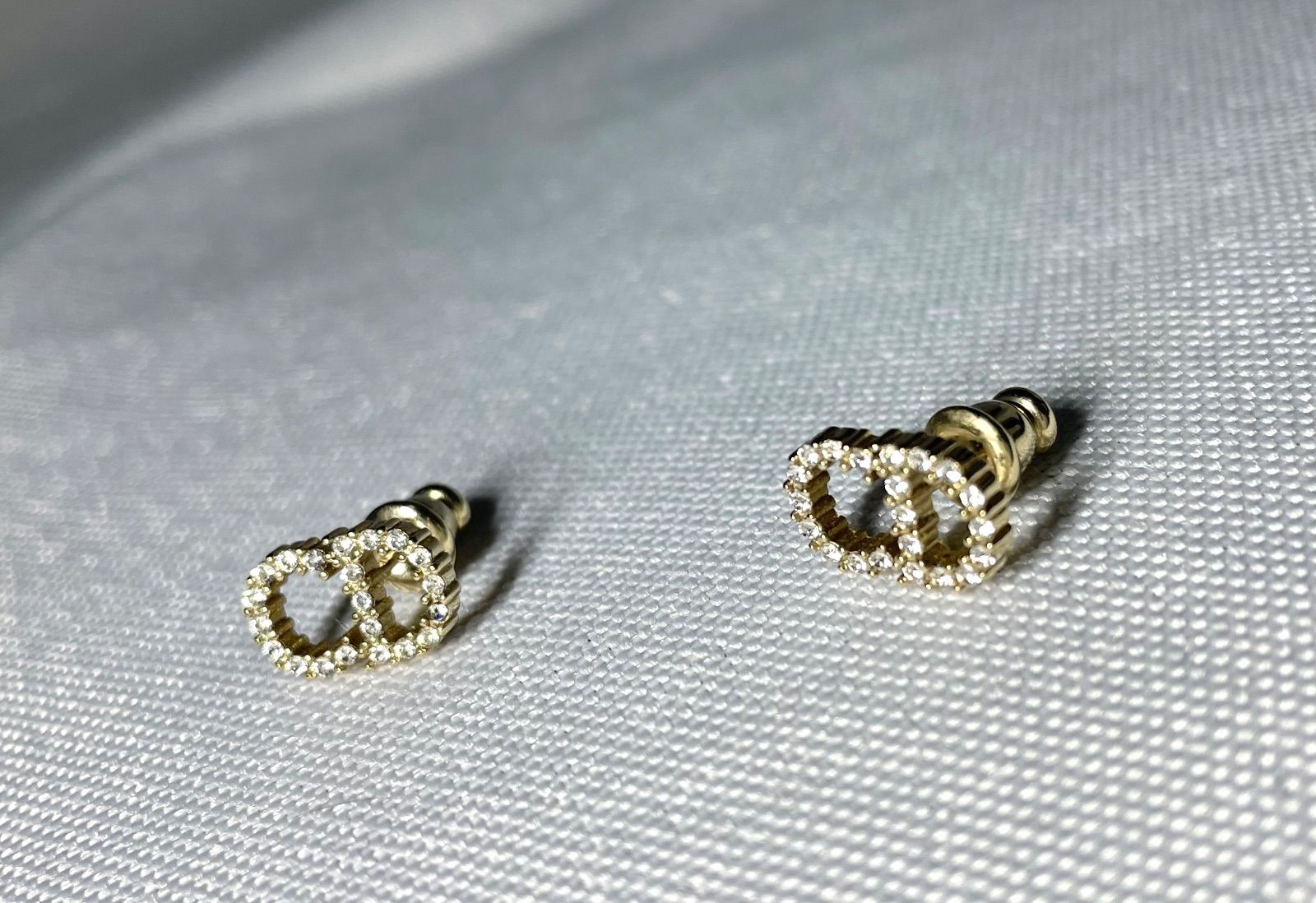 美品 最新モデル DIOR ディオール Clair D Lune ラインストーン装飾