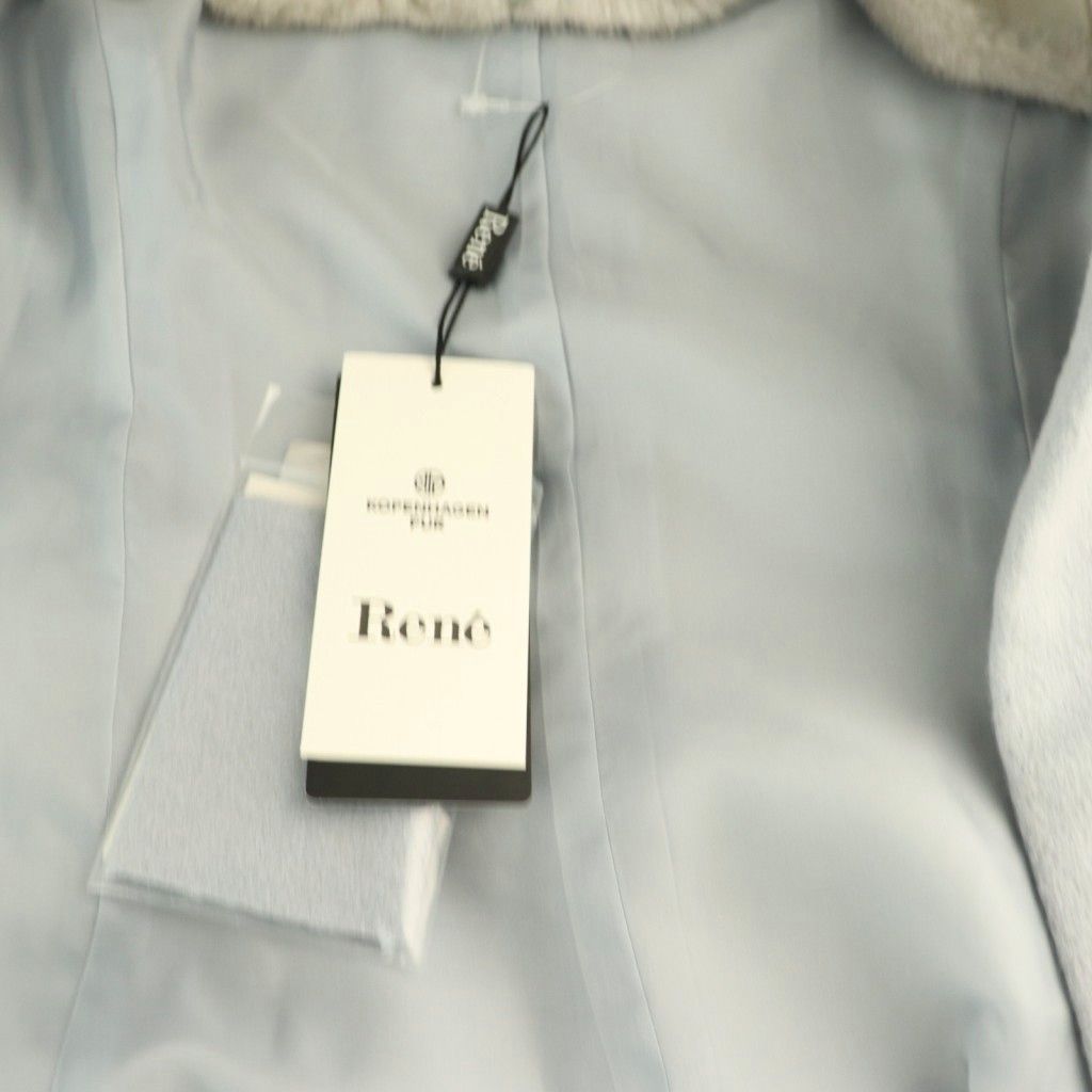 【中古】ルネ Rene コペンハーゲンファー ミンクファー コート 32 ブルー /AB ■OS レディース ルネ Rene コペンハーゲンファー ミンクファー コート 32 ブルー /AB