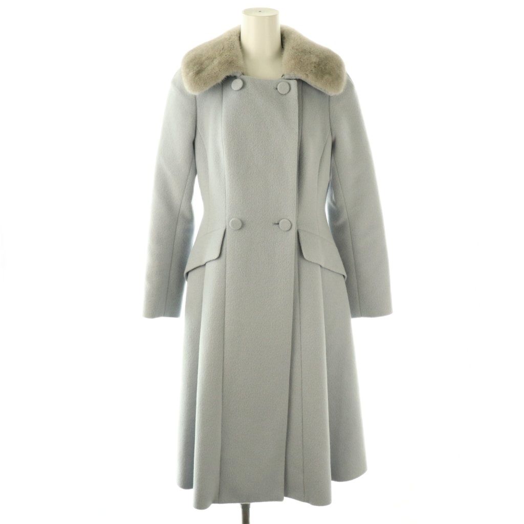 【中古】ルネ Rene コペンハーゲンファー ミンクファー コート 32 ブルー /AB ■OS レディース ルネ Rene コペンハーゲンファー ミンクファー コート 32 ブルー /AB