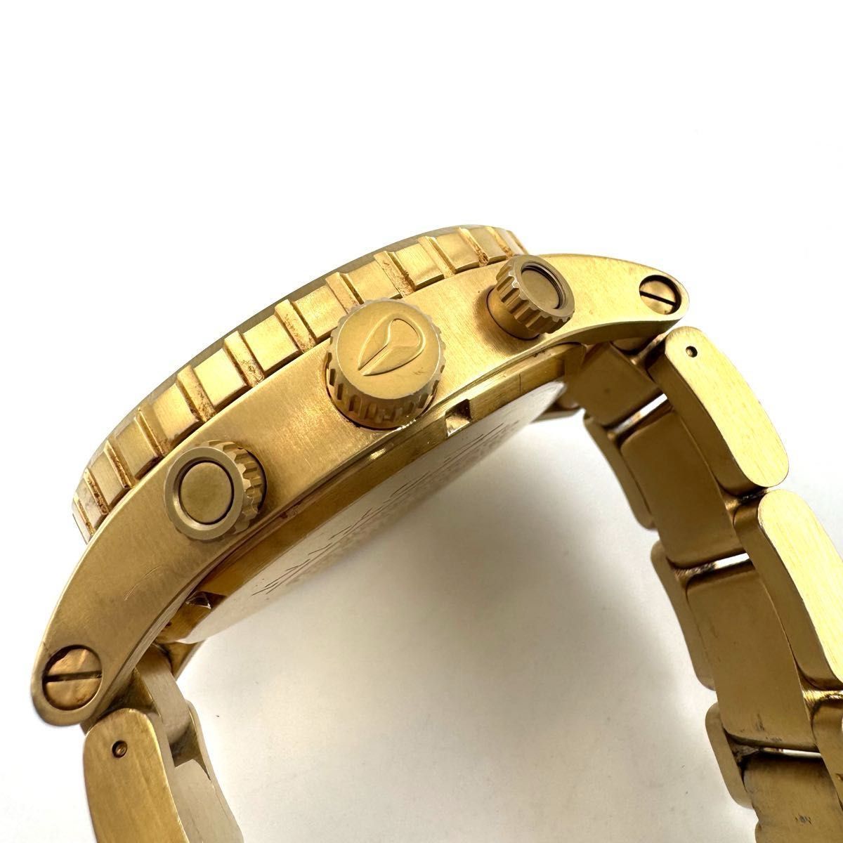 ✨状態良好✨NIXON THE 51-30 CHRONO SIMPLIFY 腕時計 ゴールド GOLD