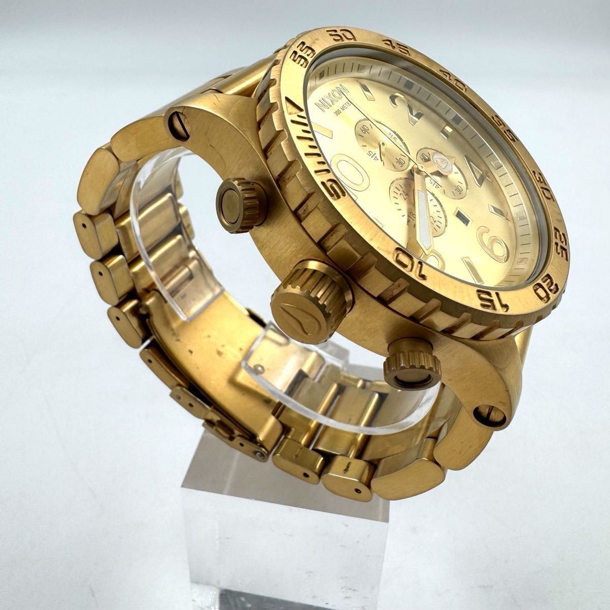 ✨状態良好✨NIXON THE 51-30 CHRONO SIMPLIFY 腕時計 ゴールド GOLD