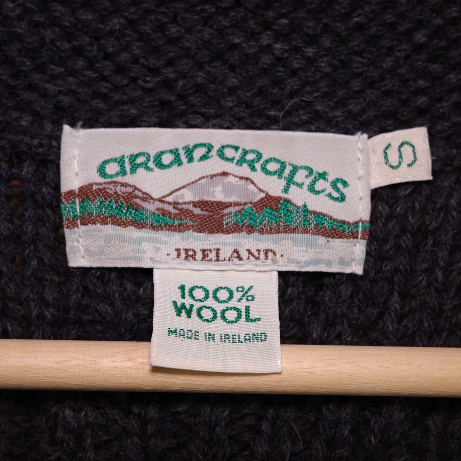 アランクラフツ aran crafts アイルランド製 古着 ニット 100%ウール 