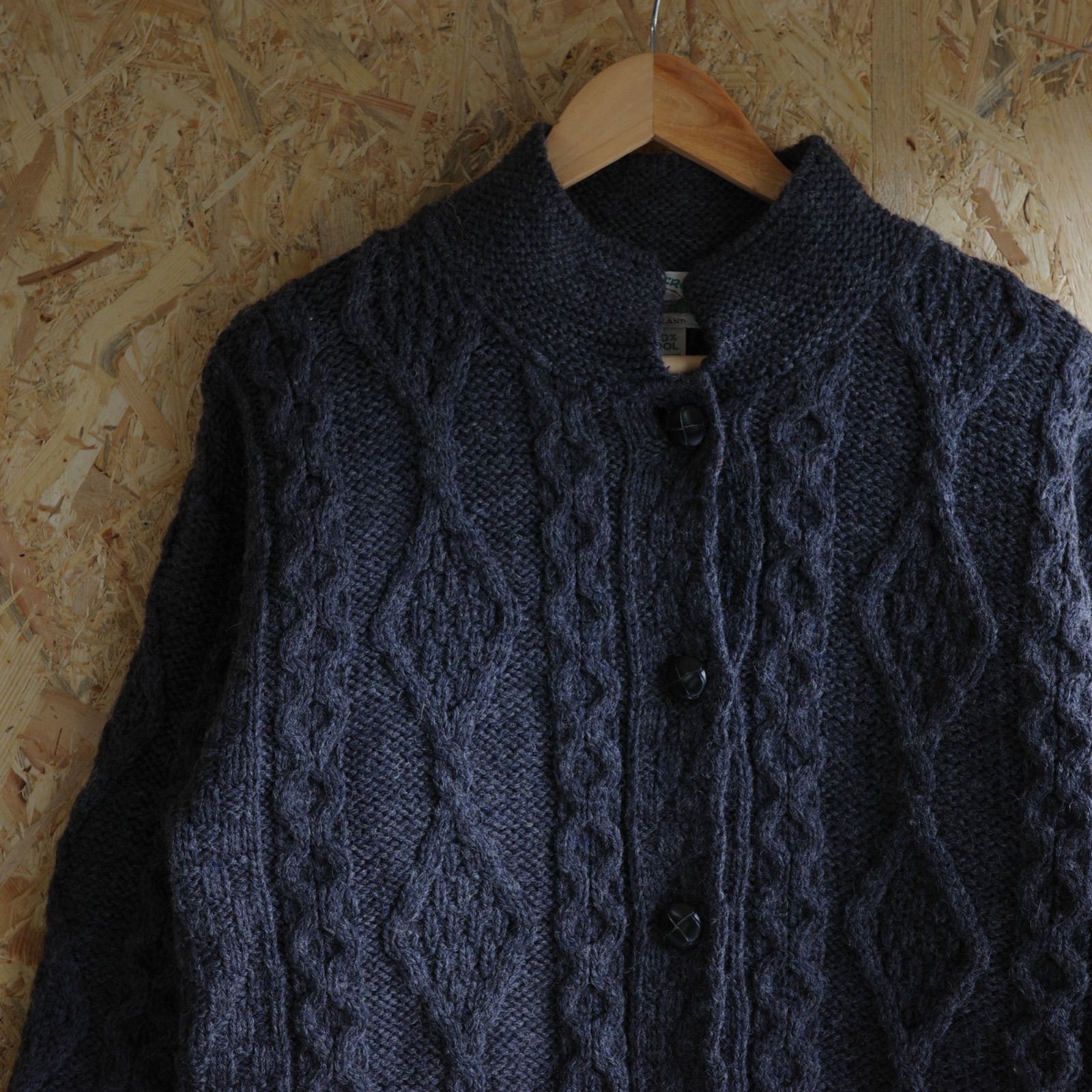 アランクラフツ aran crafts アイルランド製 古着 ニット 100%ウール 