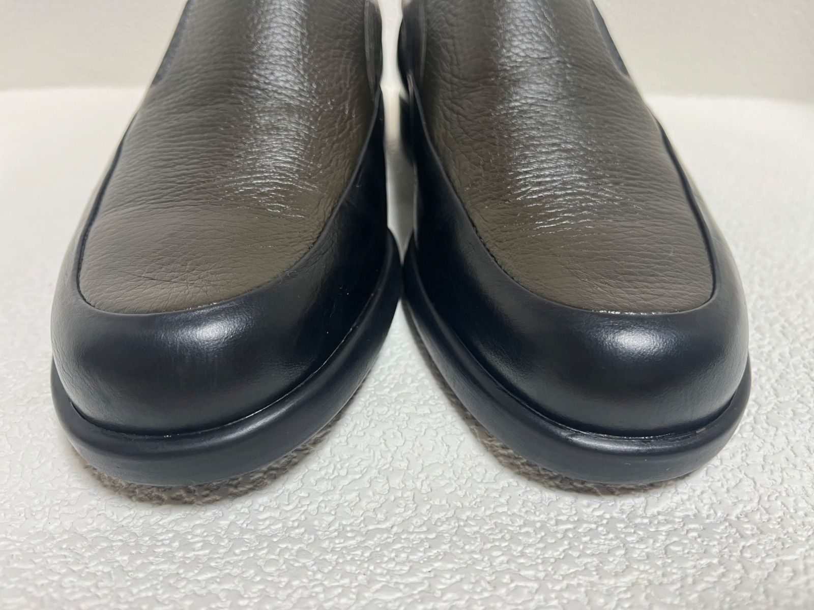 美品 MORESCHI モレスキー レザー スリッポン UK6.5 - メルカリ