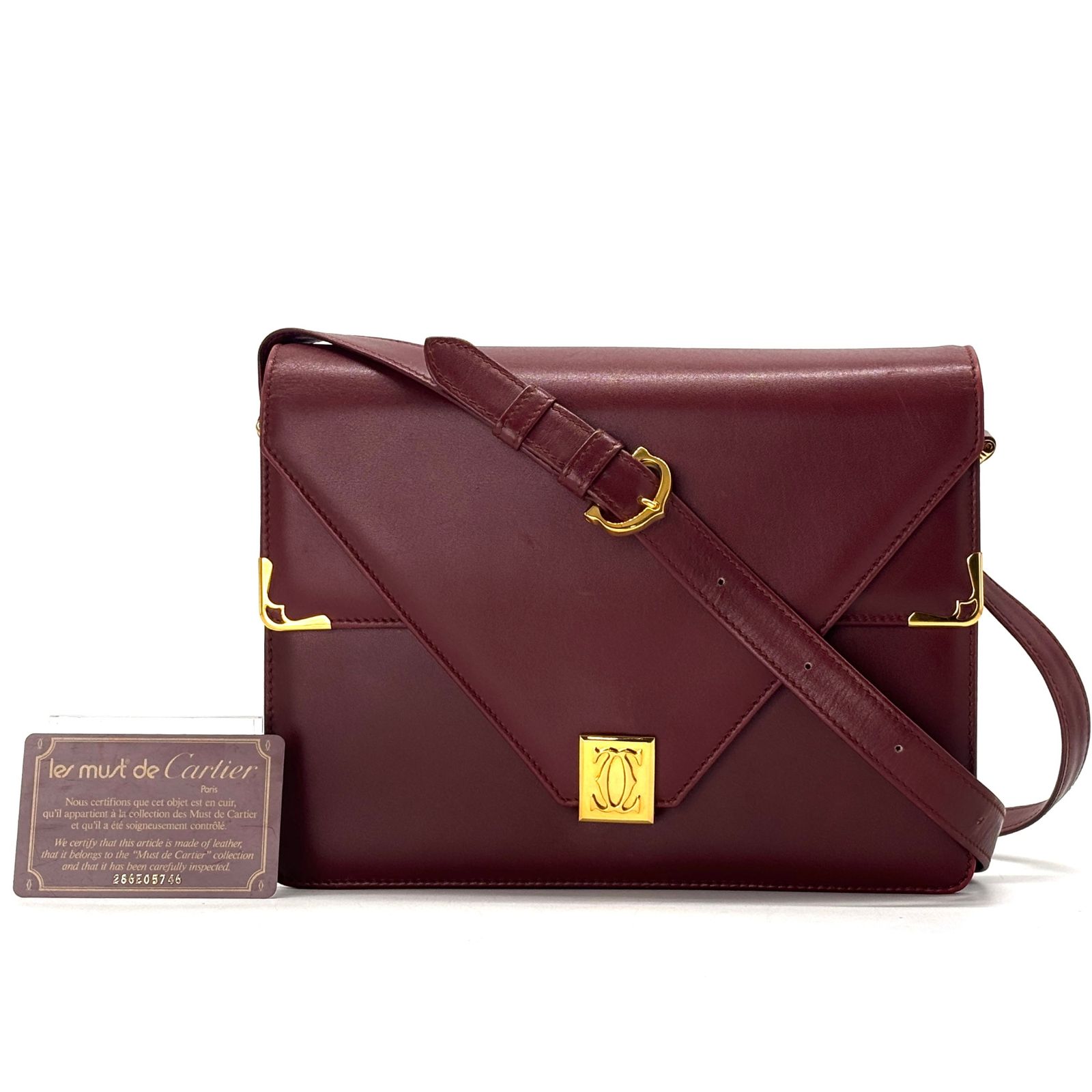 静かに映える名品】 Cartier カルティエ ショルダーバッグ マスト