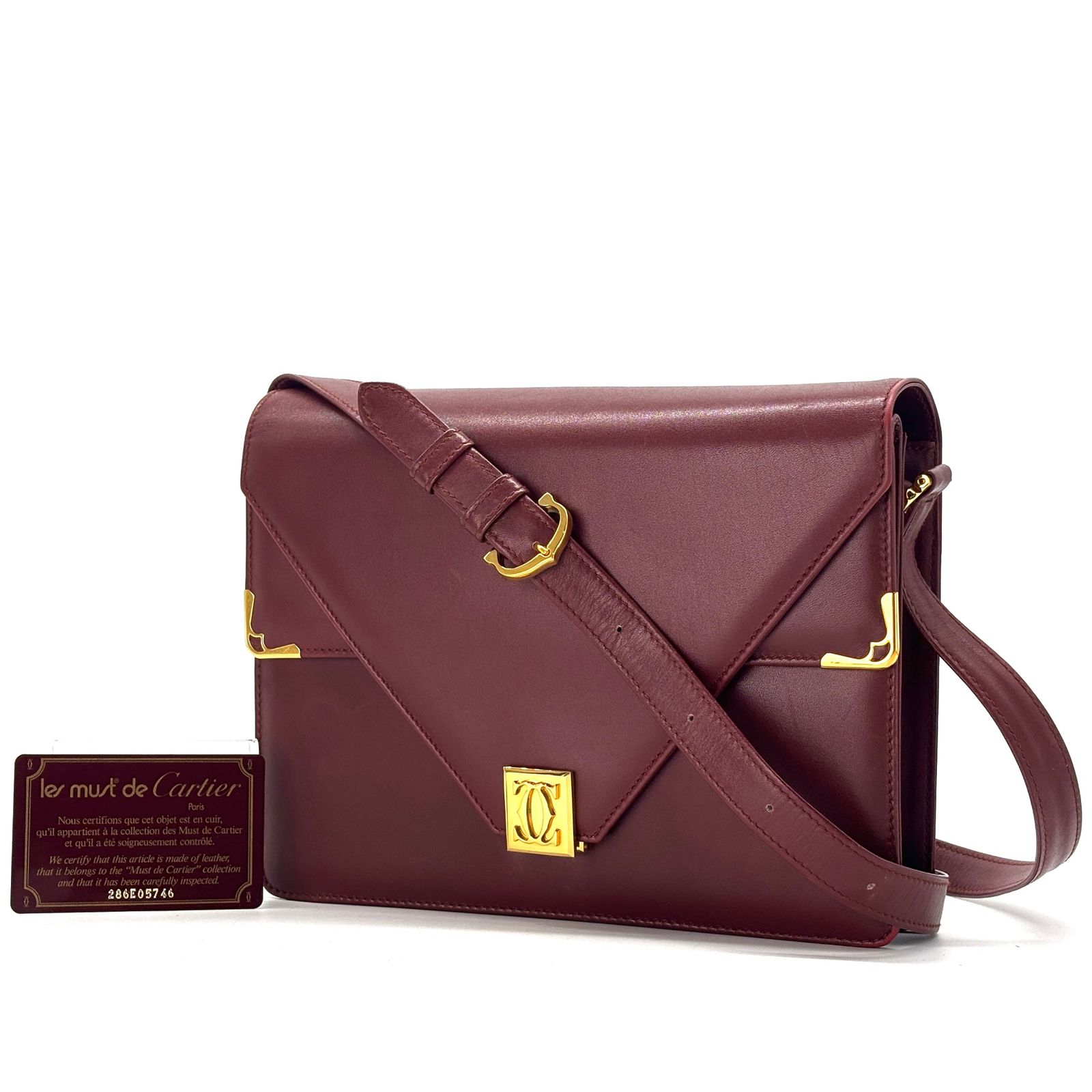 静かに映える名品】 Cartier カルティエ ショルダーバッグ マスト