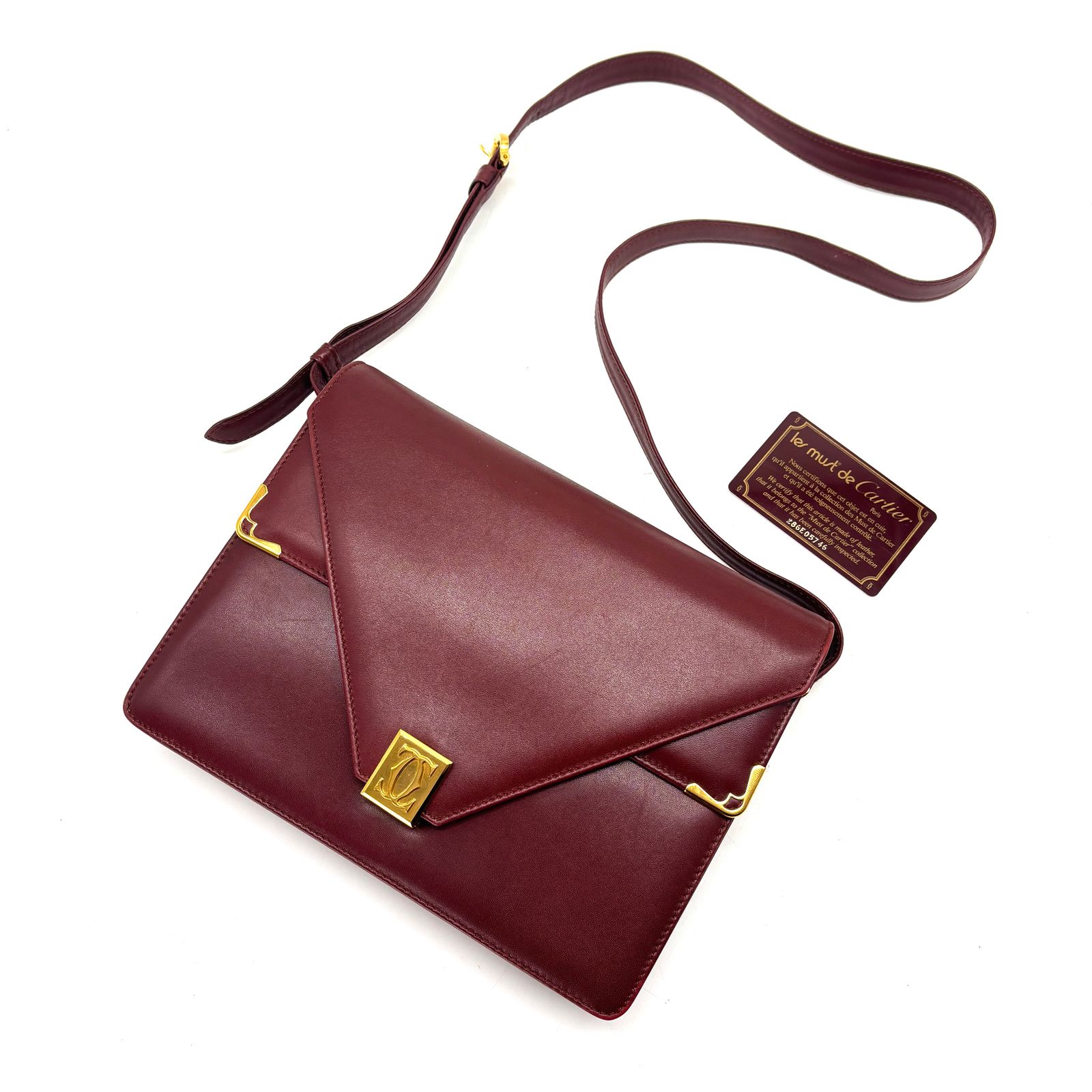 静かに映える名品】 Cartier カルティエ ショルダーバッグ マスト