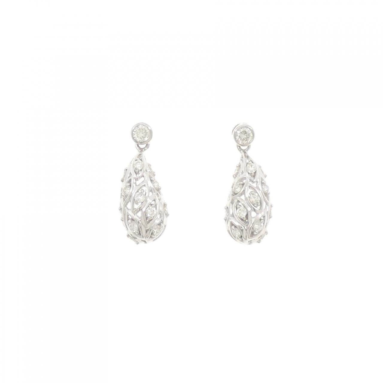 PT900 ダイヤモンド ピアス 0.50CT - メルカリ