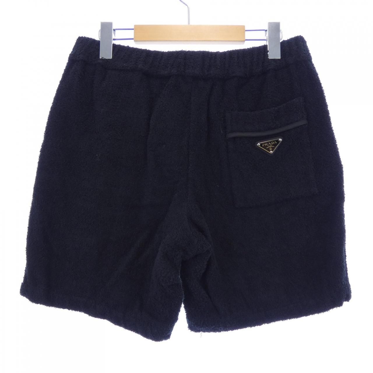 プラダ PRADA トライアングルロゴ コットンテリーショートパンツ