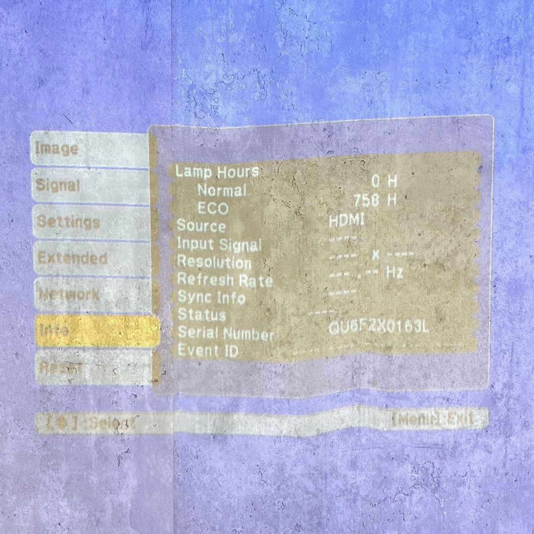 V629 EPSON EB-485WT プロジェクター 業務用 単焦点 - メルカリ