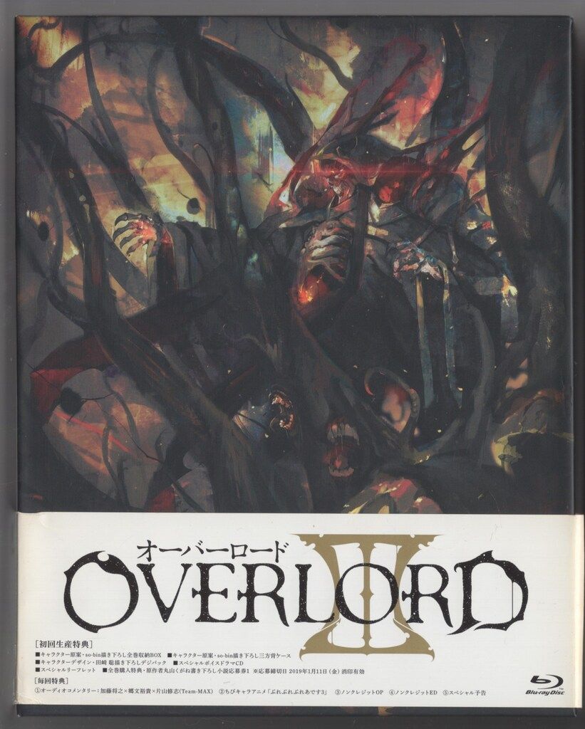 アニメBlu-ray オーバーロードII 初回全3巻 セット - メルカリ