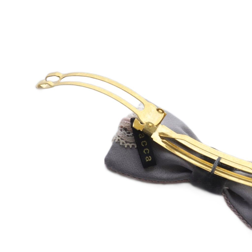 アッカ リボン バレッタ ピンク - メルカリ