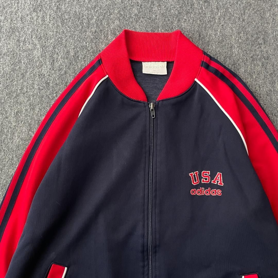 80s adidas トラックジャケット 刺繍 ヴィンテージ 台湾製 - メルカリ