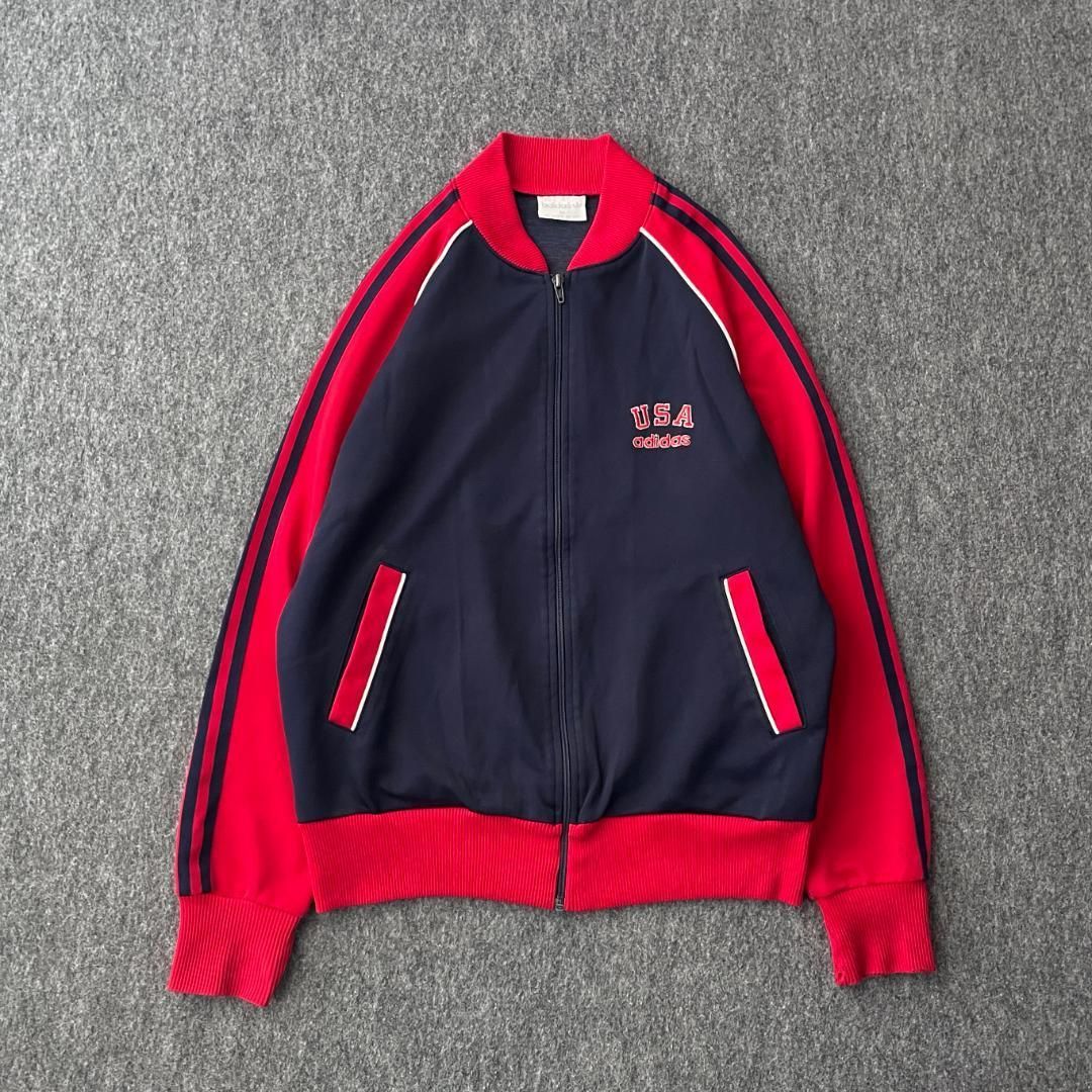 80s adidas トラックジャケット 刺繍 ヴィンテージ 台湾製 - メルカリ