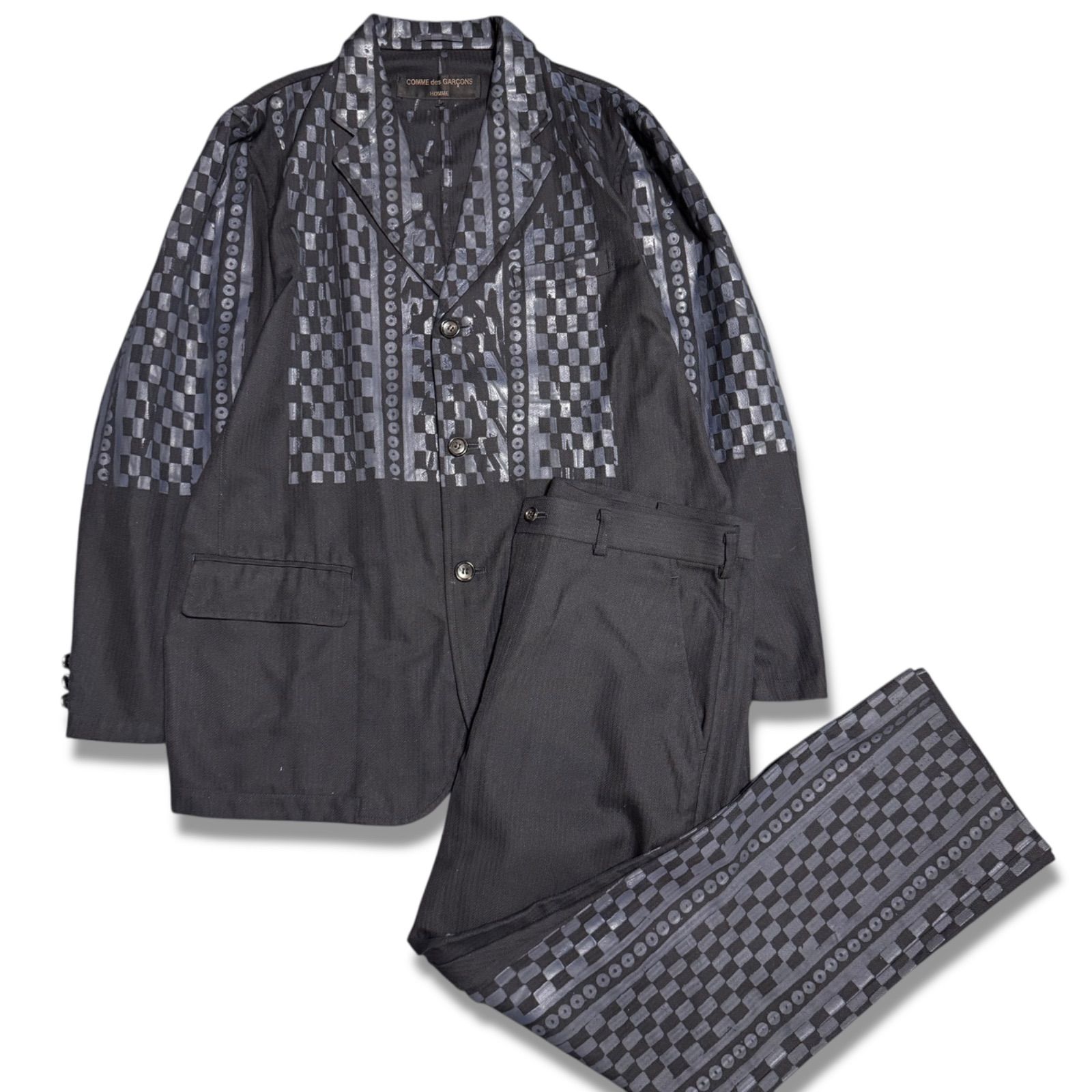 美品 AD1993 田中オム 田中期 コムデギャルソンオム スーツ セットアップ 田中オム 希少 90's セットアップ コムデギャルソンオム AD1993 - メルカリ